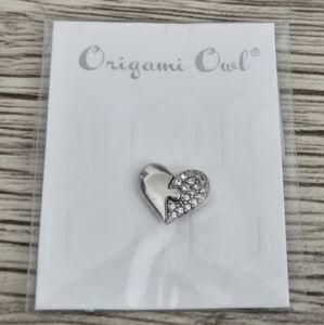 O.O. Puzzle Heart Charm
